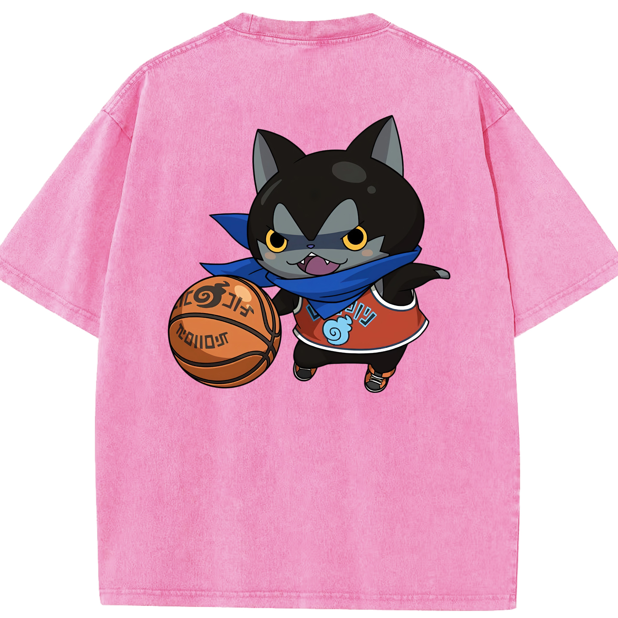 （画像用） 妖怪ウォッチ Yo-kai Watch 綿100% ヴィンテージ風 半袖Tシャツ（背面プリント）